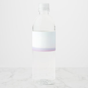 Airplane Pink Pastel Sky Water Bottle Label