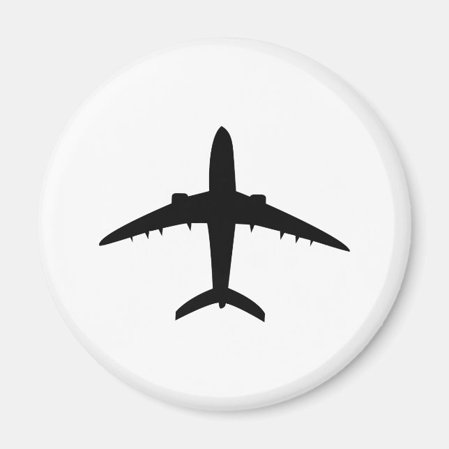 airplane plane aircraft icon magnet (Front)