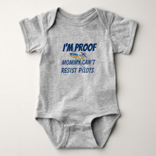 Airplane Plane Pilot Graphics Humourous Baby Bodysuit