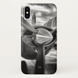 Airplane propeller Black and White Case-Mate iPhone Case