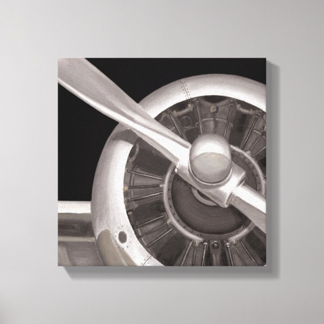 Airplane Propeller Closeup Canvas Print (Front)