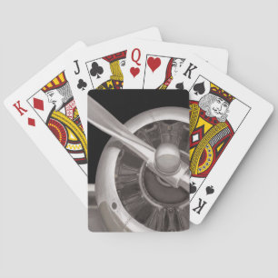 Airplane Propeller Closeup Playing Cards