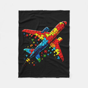 Airplane Puzzle Horror Puzzle Kids Toddler Boys Au Fleece Blanket