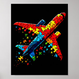 Airplane Puzzle Horror Puzzle Kids Toddler Boys Au Poster