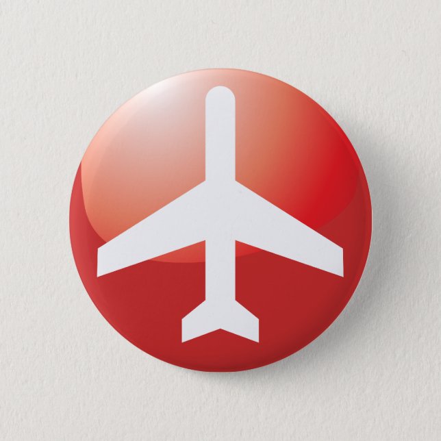 Airplane Red Easy Button (Front)