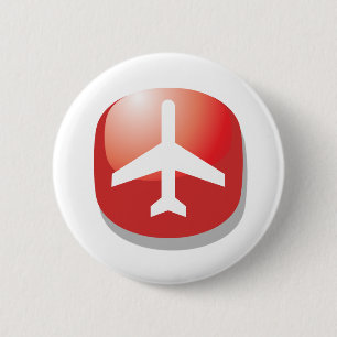 Airplane Red Easy Button