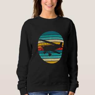 Airplane Retro Pilot Flying Aviation & Model Flig Sweatshirt
