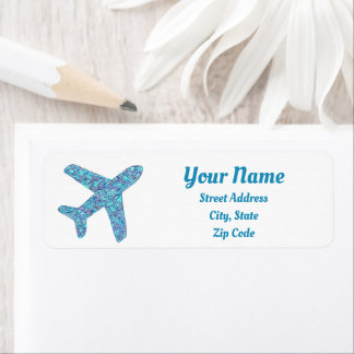 Airplane Return Address Labels