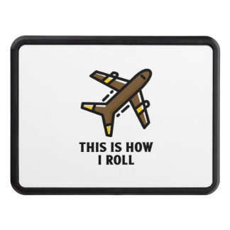Airplane roll pilot aviation trailer hitch cover