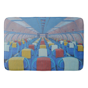 Airplane Seats (by Gregorio Undurraga) Bath Mat