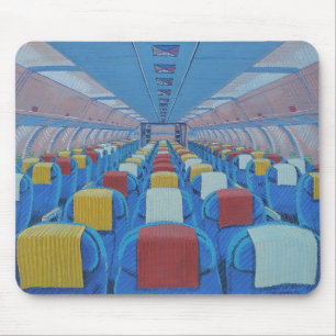 Airplane Seats (by Gregorio Undurraga) Mouse Pad
