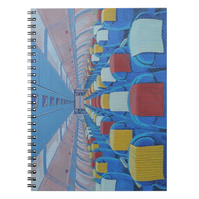 Airplane Seats (by Gregorio Undurraga) Notebook (Front)