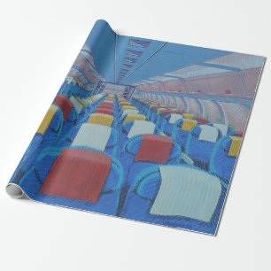 Airplane Seats (by Gregorio Undurraga) Wrapping Paper