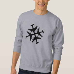 Airplane Snowflake Sweatshirt