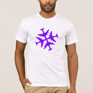 Airplane Snowflake T-Shirt