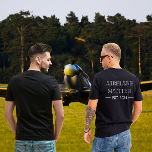 Airplane Spotter Est. 20xx Custom Aviation T-Shirt