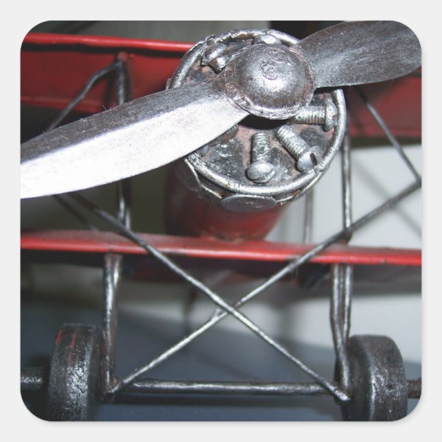 Airplane Square Sticker (Front)