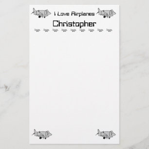 Airplane Stationary Stationery