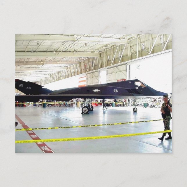 Airplane Stealth Fighter Postcard (Front)