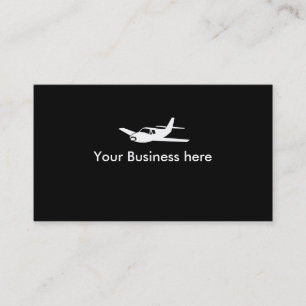 Airplane symbol customizable business cards