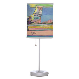 Airplane Table Lamp With Gulfstream 550