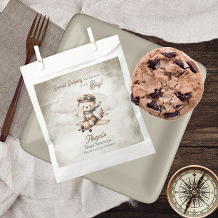 Airplane Teddy Bear Special Delivery Baby Shower Favour Bag