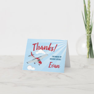 Airplane Thank You Card