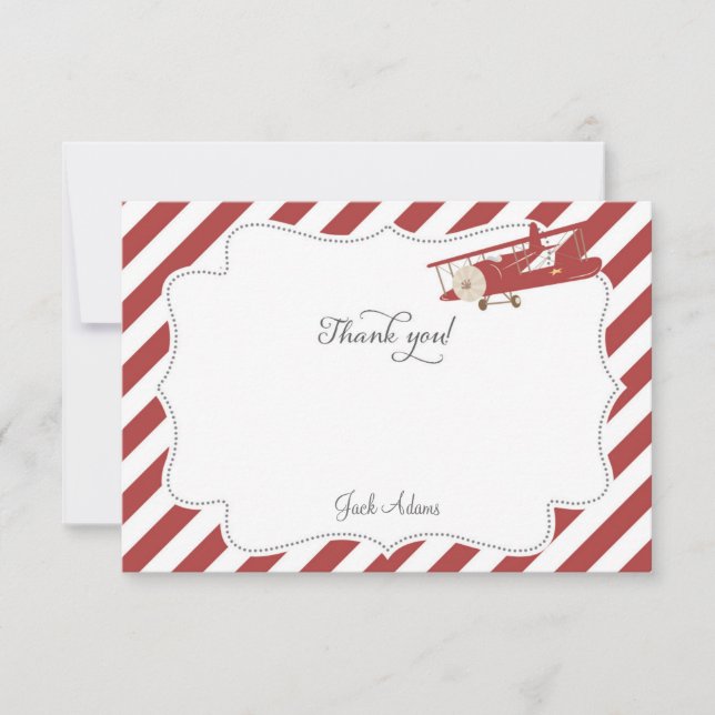 Airplane Thank You Card (Front)