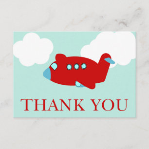 Airplane Thank You note card