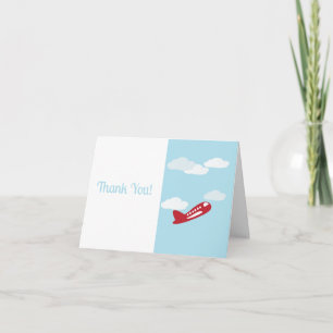 Airplane Thank You Note Cards