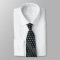 Airplane Tie Armani Grey on Black