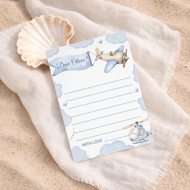 Airplane Time Flies Birthday Time Capsule Card (Creator Uploaded)