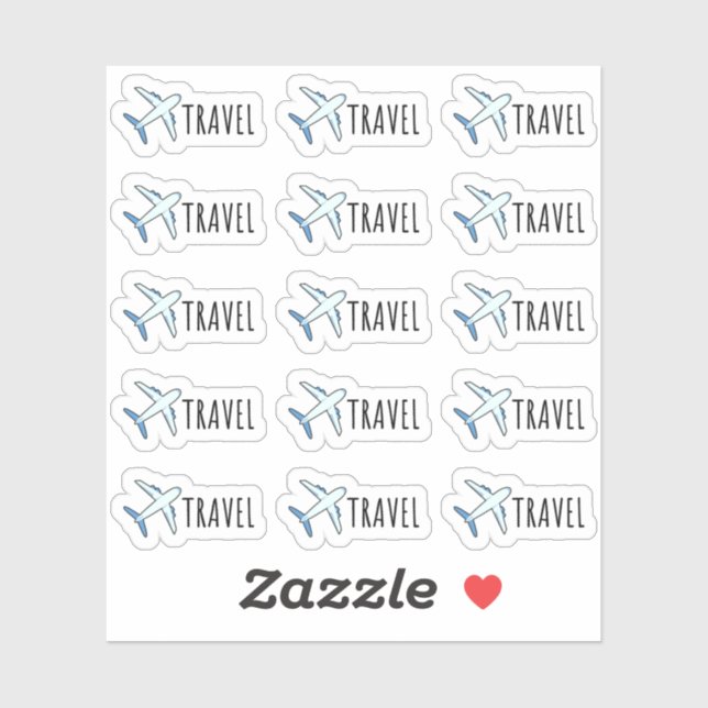 Airplane Travel Flight Reminder Functional Planner (Sheet)