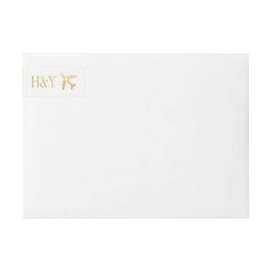 Airplane Travel Theme Address Wrap Around Label