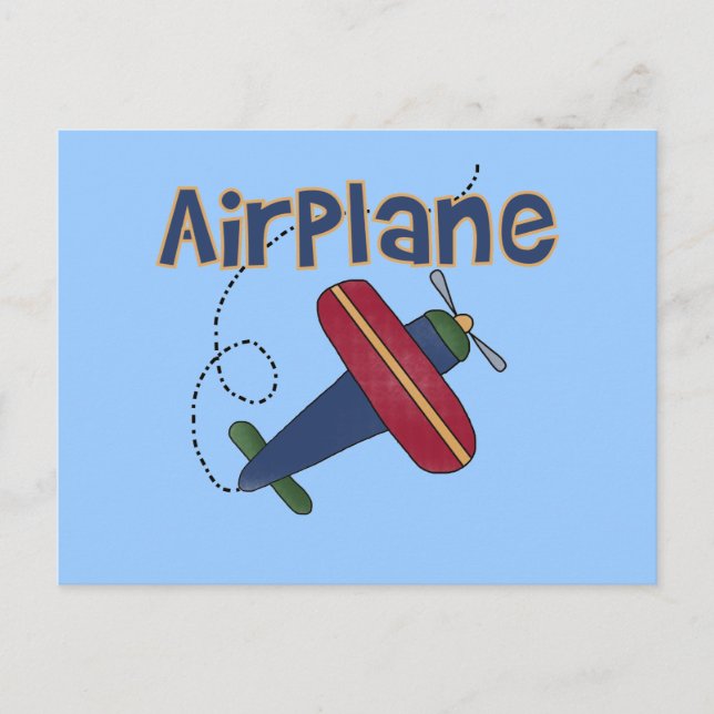 Airplane Tshirts and Gifts Postcard (Front)