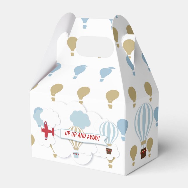 Airplane/ Up Up And Away! Favour Box (Front Side)