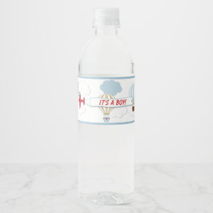 Airplane/ Up Up And Away Water Label