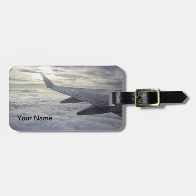 Airplane Wing Luggage Tag (Front Horizontal)