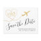 Airplane with Heart Destination Wedding Save Date