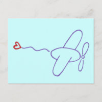Airplane with Heart