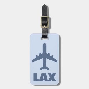 Airplane with your Initials or Airport Code Luggage Tag