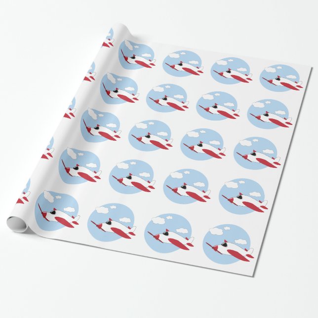 Airplane Wrapping Paper (Unrolled)