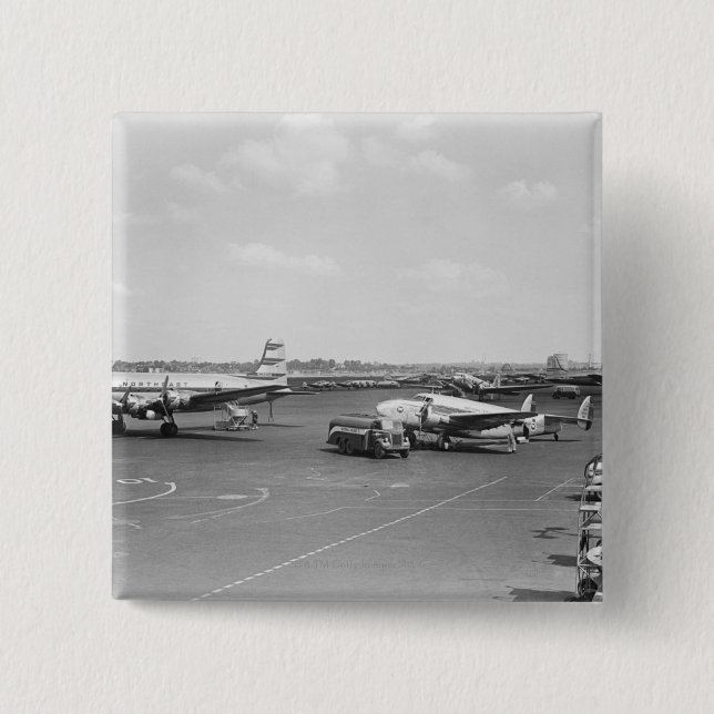 Airplanes 2 Inch Square Button (Front)