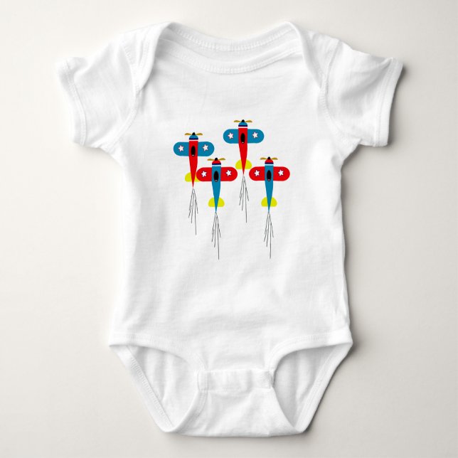 Airplanes Baby Bodysuit (Front)