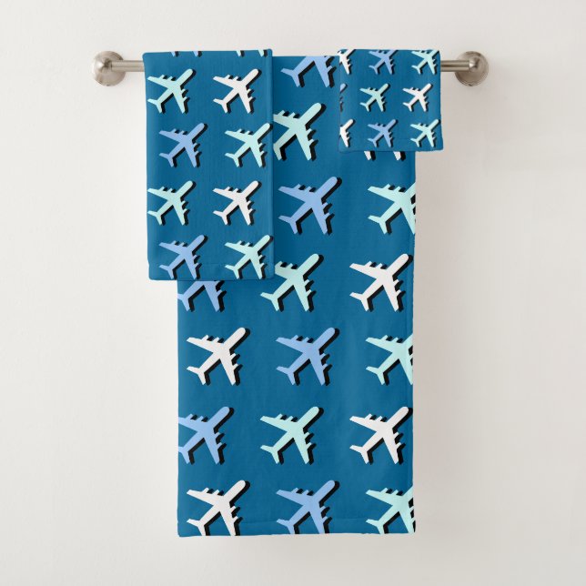 Airplanes Bath Towel Set (Insitu)