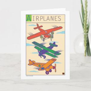 Airplanes-Card Card