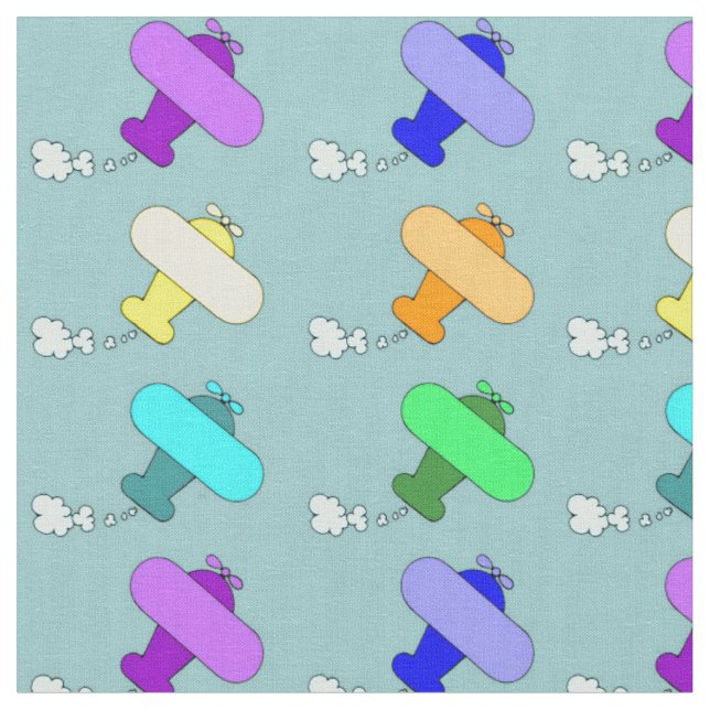 Airplanes Fabric (Close Up)