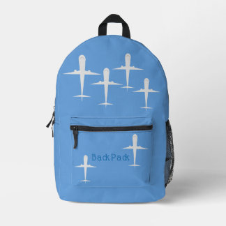 Airplanes Flying High, Personalized Printed Backpack