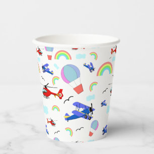 Airplanes, Helicopters, & Balloons Paper Cups