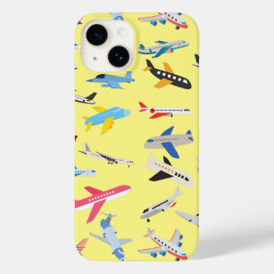 Airplanes in Yellow Case-Mate iPhone 14 Case